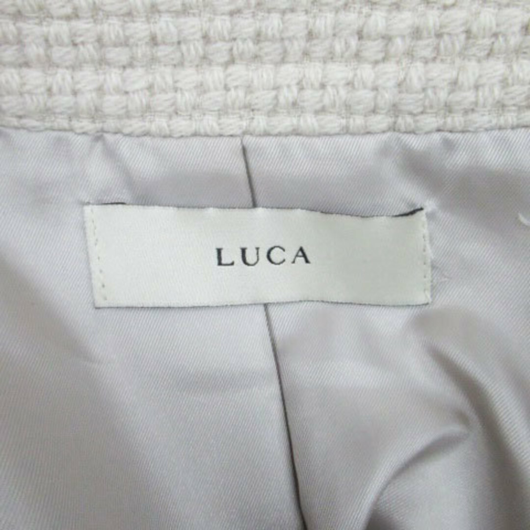 LUCA(ルカ)のルカ LUCA コート ロング丈 ダブルボタン ウール オフホワイト レディースのジャケット/アウター(その他)の商品写真