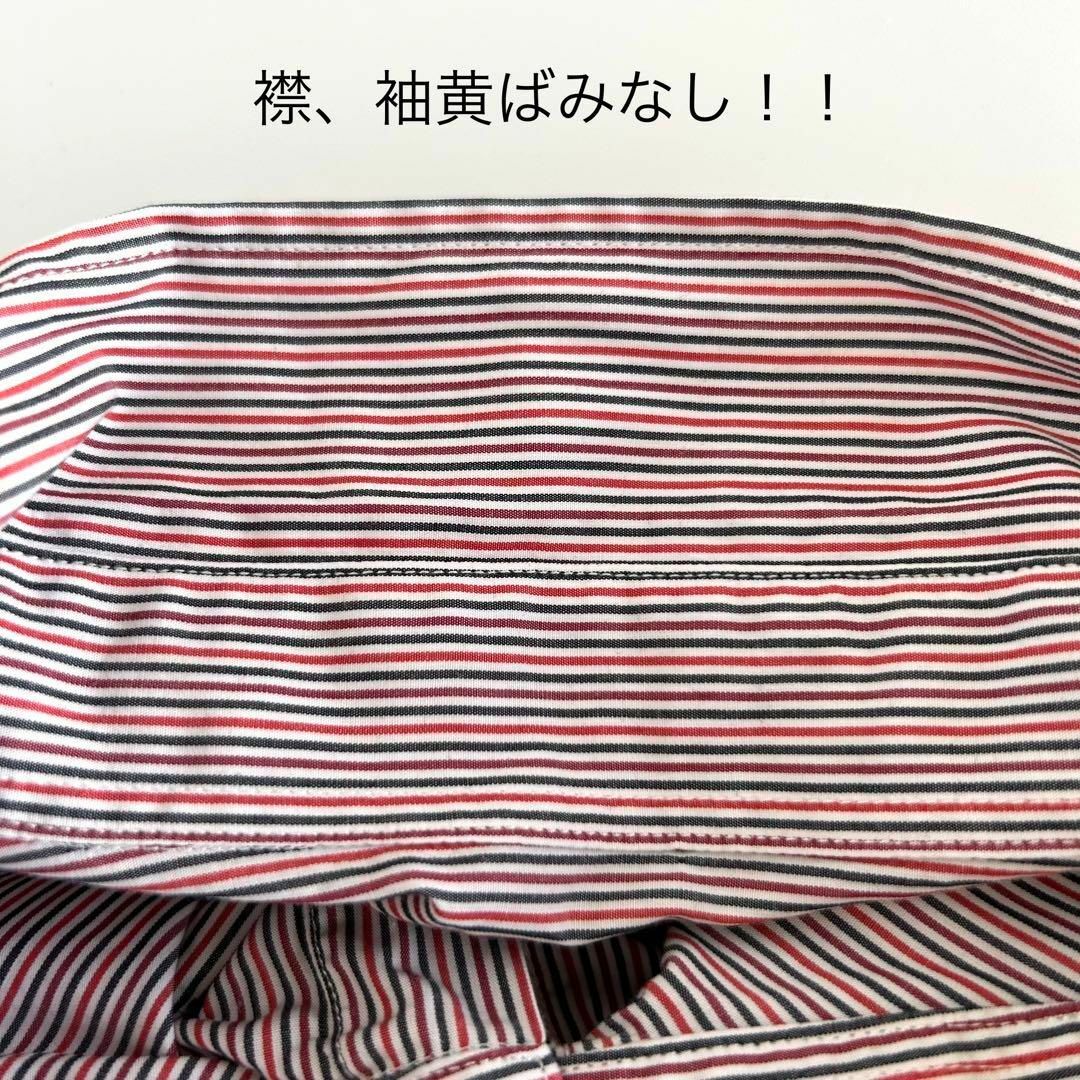 LACOSTE(ラコステ)の美品 ラコステ LACOSTE ボタンダウンシャツ XL 長袖 ストライプシャツ メンズのトップス(シャツ)の商品写真