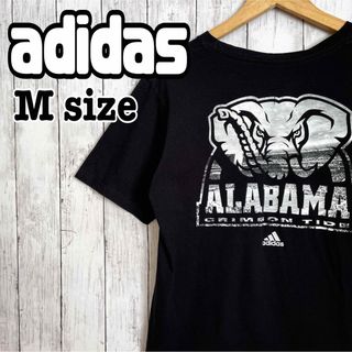 アディダス(adidas)のadidas アディダス バックプリント Tシャツ アラバマ 象 ゾウ 海外古着(Tシャツ/カットソー(半袖/袖なし))