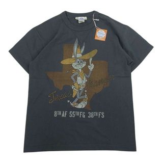 トイズマッコイ(TOYS McCOY)のTOY'S McCOY トイズマッコイ TMC1815 MILITARY TEE SHIRT TEXAS RANGER BUGS BUNNY バッグスバニー テキサス レンジャー ミリタリー 半袖 Tシャツ グレー系 S【新古品】【未使用】【中古】(シャツ)