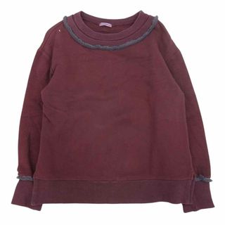 アンダーカバー(UNDERCOVER)のUNDERCOVER アンダーカバー SUN1801 Sue スー レイヤードクルーネック パイルパイピング スウェット エンジ系 2【中古】(トレーナー/スウェット)