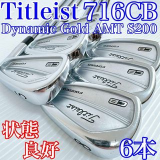 タイトリスト(Titleist)の【状態良好】タイトリスト　716CB　アイアンセット／ダイナミックゴールドAMT(クラブ)