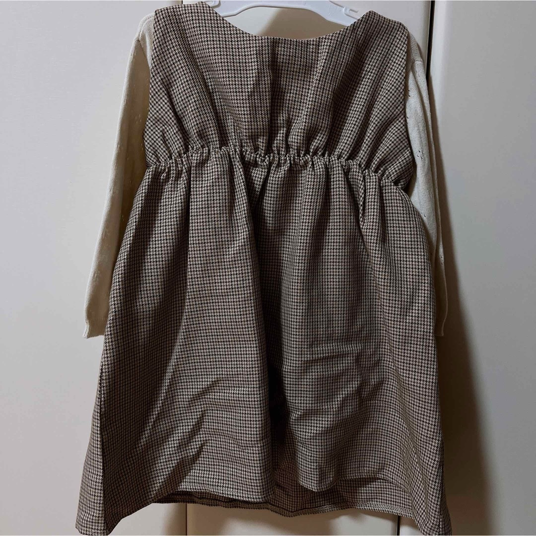 バースデイ(バースデイ)のママラク　ワンピースセット　100 キッズ/ベビー/マタニティのキッズ服女の子用(90cm~)(Tシャツ/カットソー)の商品写真