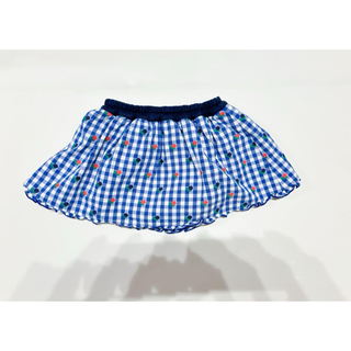ファミリア スカート パンツ ブルー 80