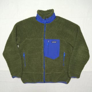 パタゴニア(patagonia)の希少 パタゴニア クラシックレトロX カーキ S ボアフリースジャケット(ブルゾン)