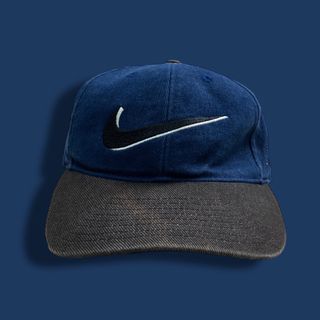 希少 90s vintage old nike tech swoosh capカラーブラック