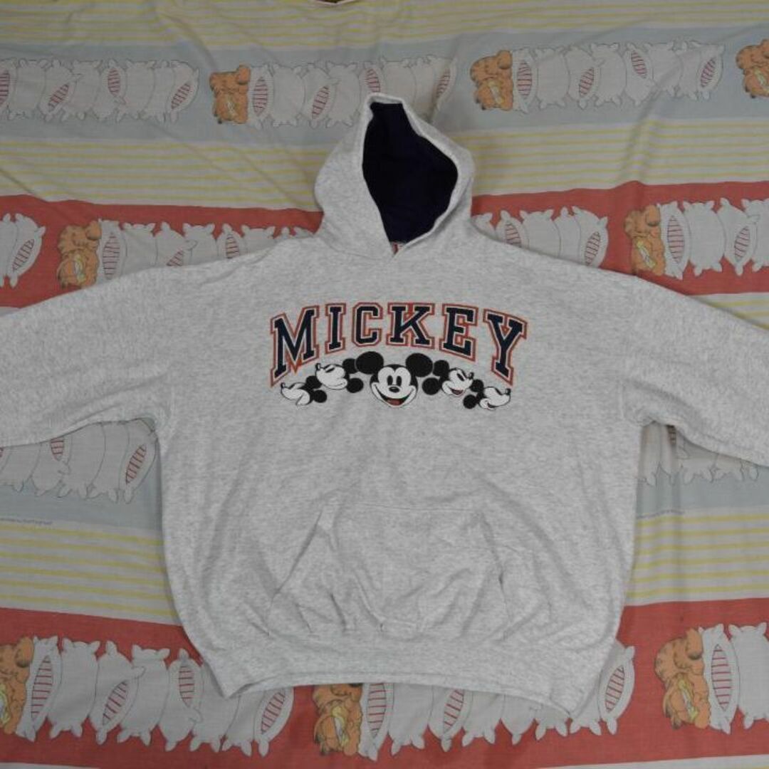 Disney(ディズニー)のミッキー 90’ｓ パーカ 13863c USA製 ディズニー公式 ビンテージ メンズのトップス(パーカー)の商品写真