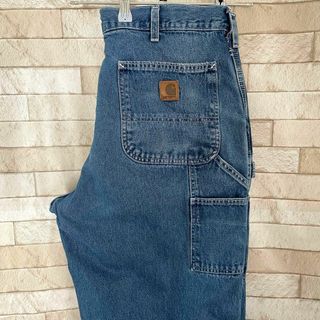 カーハート(carhartt)のカーハート ペインターパンツ デニム地 革タグ 青(ペインターパンツ)