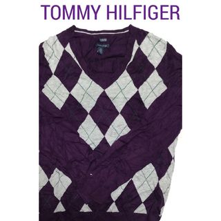 トミーヒルフィガー(TOMMY HILFIGER)の【美品】TOMMY HILFIGER(トミーヒルフィガー)レディースニット XL(ニット/セーター)