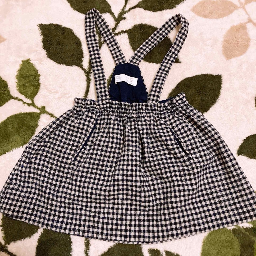 ZARA(ザラ)のジャンパースカート　ワンピース　9095 キッズ/ベビー/マタニティのキッズ服女の子用(90cm~)(スカート)の商品写真