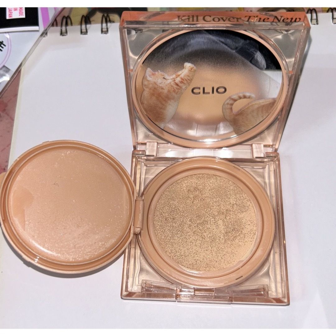 CLIO(クリオ)のCLIO のらにゃん クッションキルカバー ザ・ニューファンウェアクッション コスメ/美容のベースメイク/化粧品(ファンデーション)の商品写真