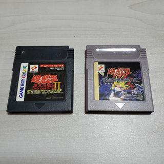 ユウギオウ(遊戯王)の(中古品)遊戯王　デュエルモンスターズ　ゲームボーイ　カセット２つ(携帯用ゲームソフト)