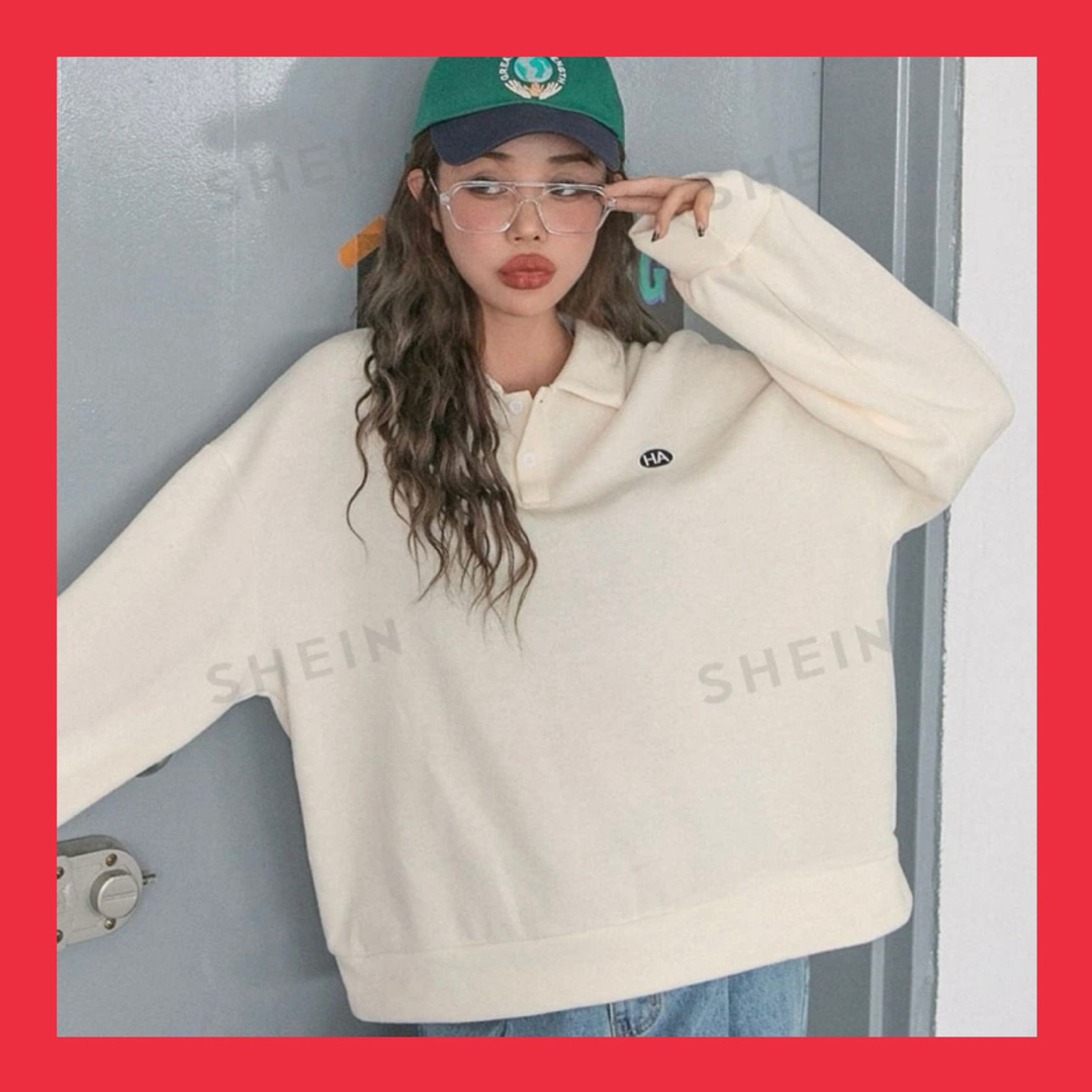 SHEIN スウェット　ドロップショルダー  レディースのトップス(トレーナー/スウェット)の商品写真