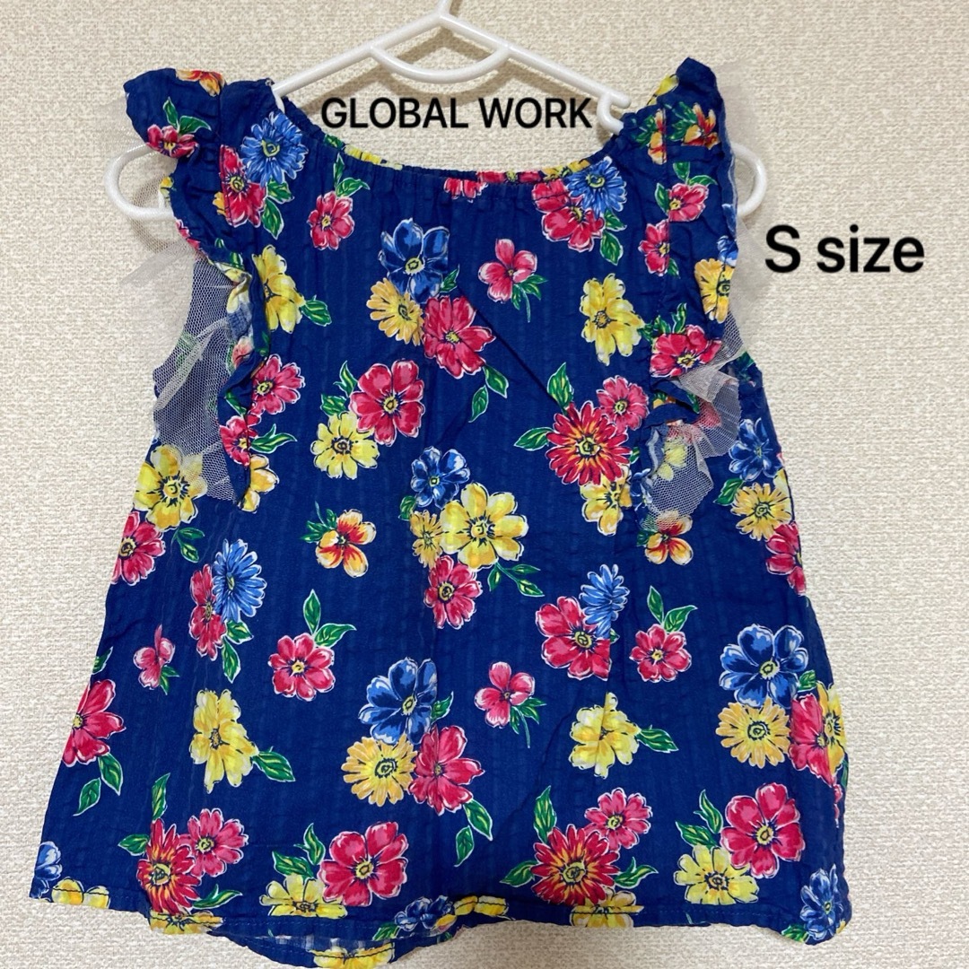 GLOBAL WORK(グローバルワーク)のグローバルワーク Sサイズ ノースリーブトップス キッズ/ベビー/マタニティのキッズ服女の子用(90cm~)(Tシャツ/カットソー)の商品写真