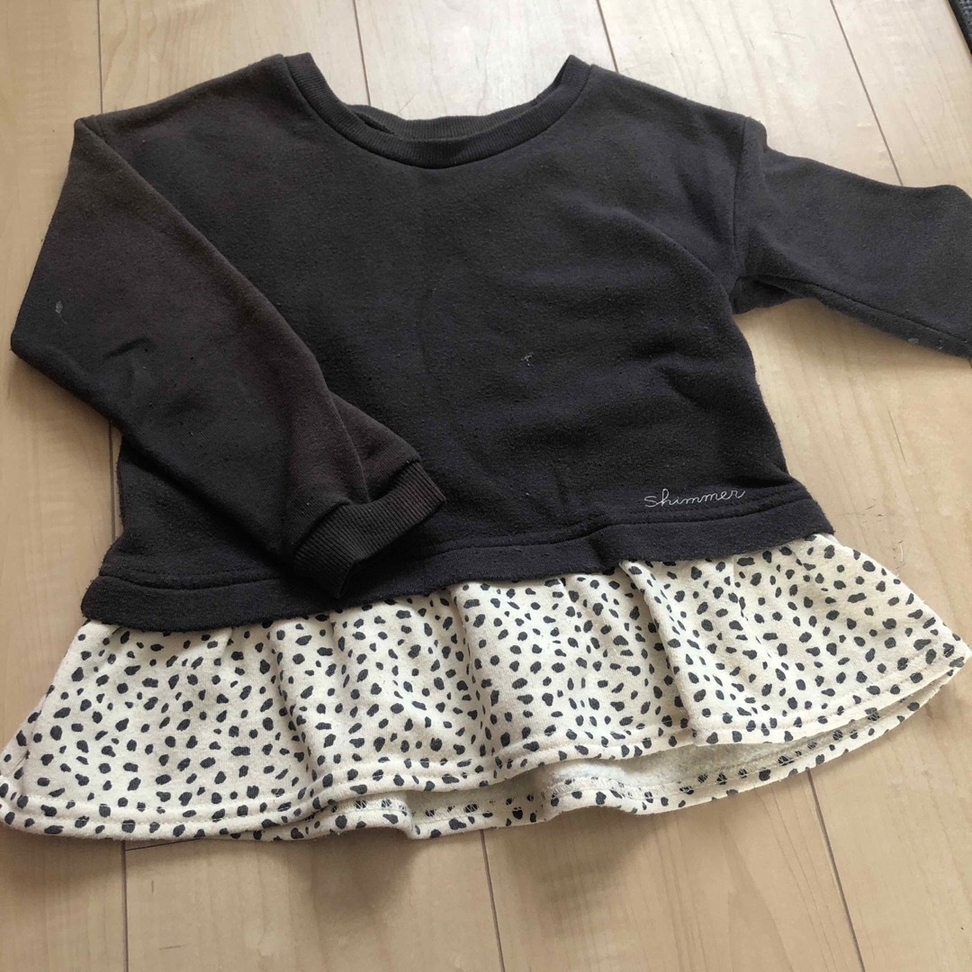 しまむら(シマムラ)の裏起毛　トレーナー　しまむら キッズ/ベビー/マタニティのキッズ服女の子用(90cm~)(Tシャツ/カットソー)の商品写真