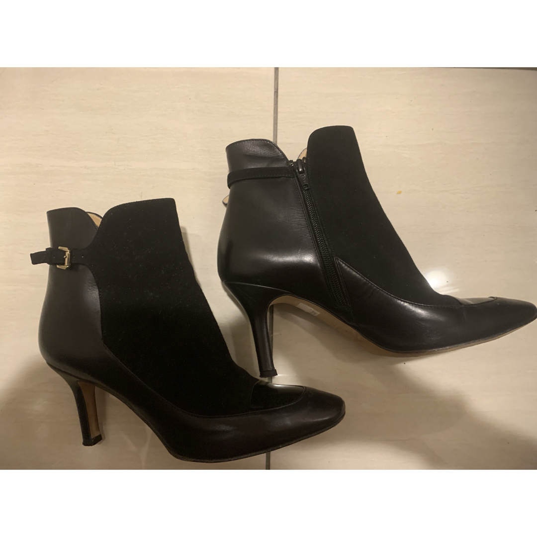 PELLICO(ペリーコ)のPELLICO ショートブーティ 黒 37 美品 レディースの靴/シューズ(ブーティ)の商品写真