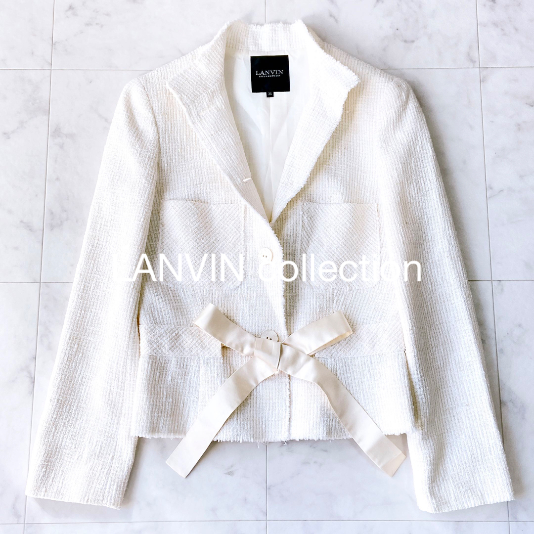 LANVIN COLLECTION(ランバンコレクション)のLANVIN ランバンコレクション　ツイードジャケット レディースのジャケット/アウター(その他)の商品写真