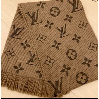 ルイヴィトン　モノグラム　LV マフラー　スカーフ　カシミヤ　シルク　ベージュ宜しくお願いいたします