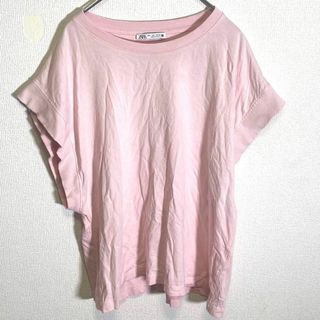 ザラ(ZARA)のZARA ザラ　ブラウス　tシャツ　レディース　ピンク　夏(シャツ/ブラウス(半袖/袖なし))