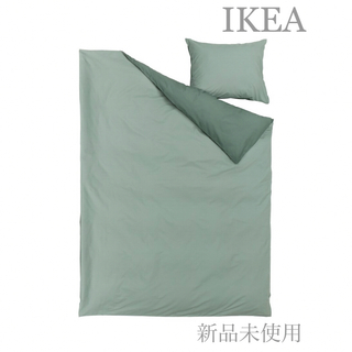 イケア(IKEA)の【新品未使用】シングル掛け布団カバーセットSTRANDTALL IKEA(シーツ/カバー)