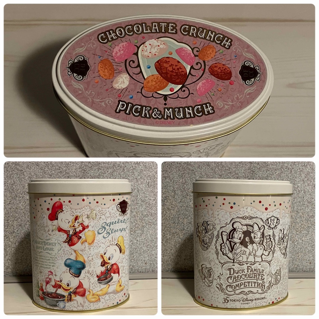 Disney(ディズニー)のドナルドダック　空き缶2個 インテリア/住まい/日用品のキッチン/食器(容器)の商品写真