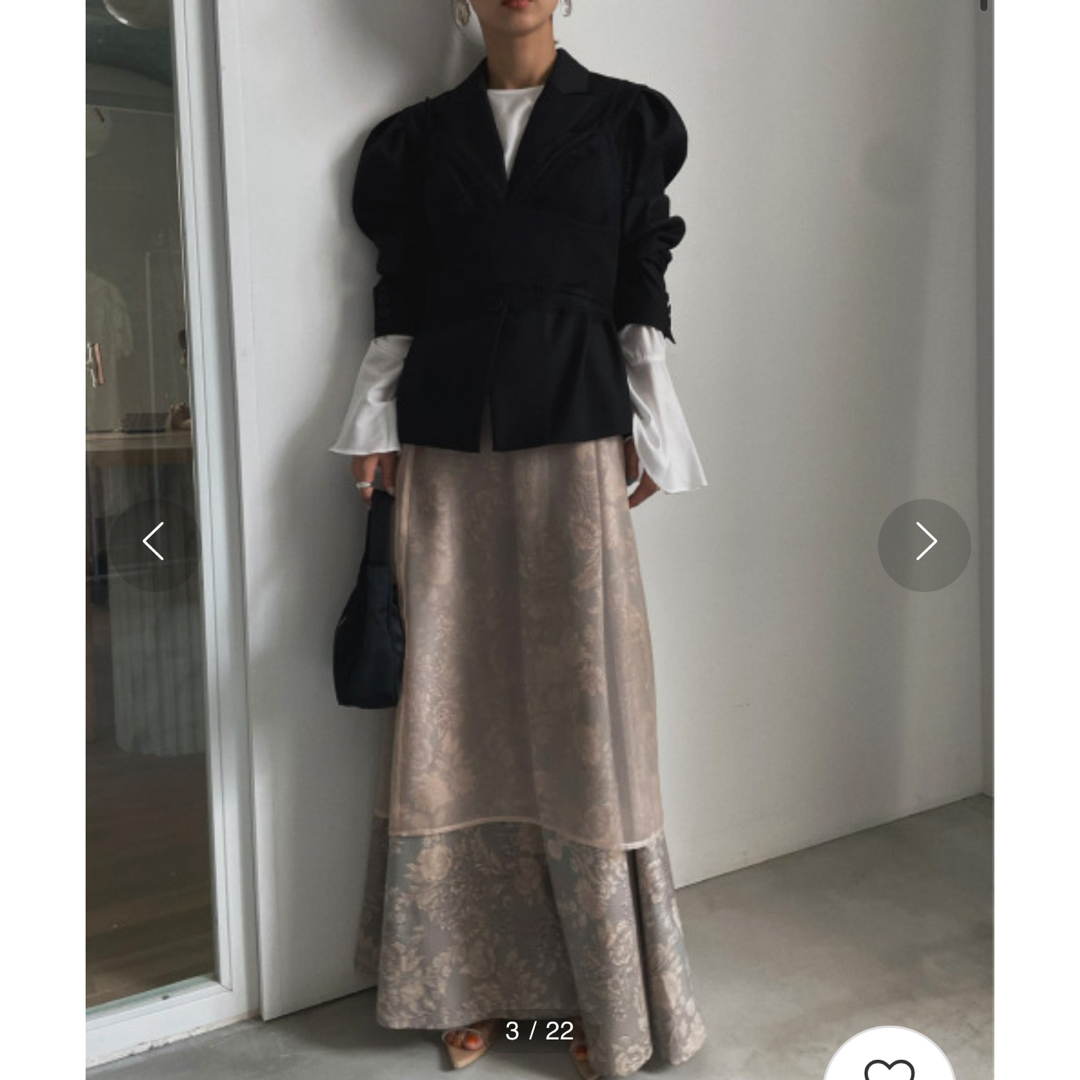 Ameri VINTAGE(アメリヴィンテージ)のMADELEINE VEIL SKIRT レディースのスカート(ロングスカート)の商品写真