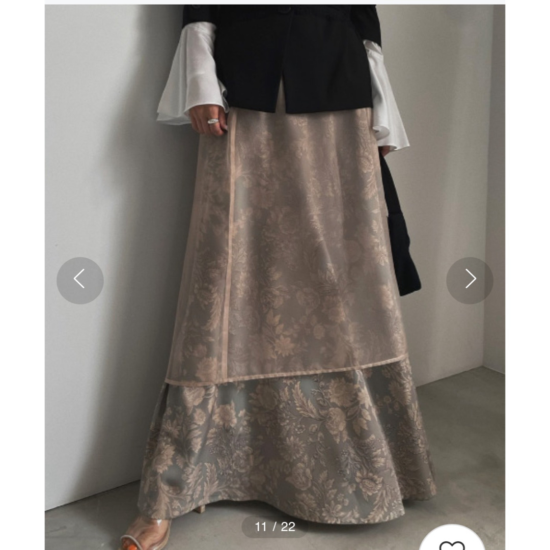 Ameri VINTAGE(アメリヴィンテージ)のMADELEINE VEIL SKIRT レディースのスカート(ロングスカート)の商品写真