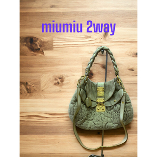 miumiu - 【新品】miumiu 2wayりぼん バッグ CAMMEOの通販｜ラクマ