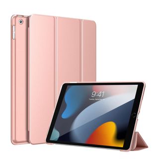 iPad 10.2 ケース 第9世代/ 8世代 /第7世代 ケース透明 ピンク(iPadケース)