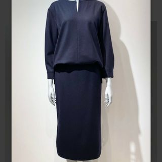 セオリーリュクス(Theory luxe)の良品 セオリーリュクス Saxony Soft ブラウス ネイビー 38(シャツ/ブラウス(長袖/七分))