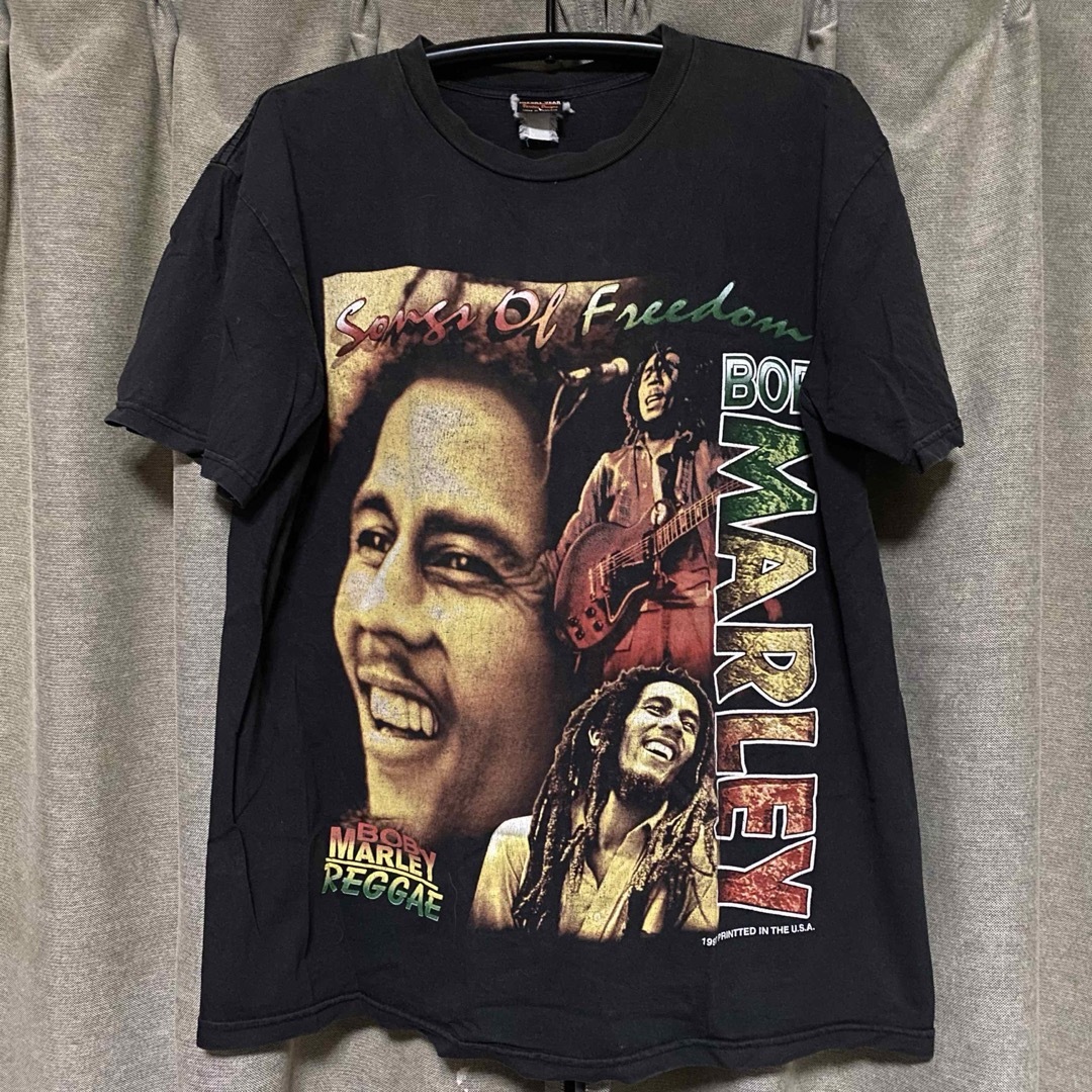 WACKO MARIA(ワコマリア)の希少 Bob Marley ヴィンテージTee 1997 Black L メンズのトップス(Tシャツ/カットソー(半袖/袖なし))の商品写真