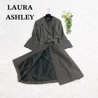 ローラアシュレイ(LAURA ASHLEY)の美品 ローラアシュレイ 大きいサイズ スプリング コート カーキ  XL 春 冬(ロングコート)