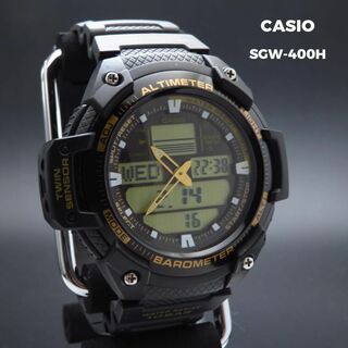 カシオ(CASIO)のCASIO スポーツギア デジアナ腕時計 多機能 ブラック(腕時計(アナログ))