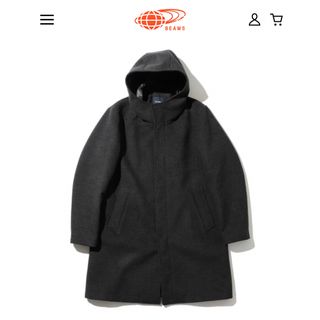 BEAMS/ フリース プーデッド ジップ コート