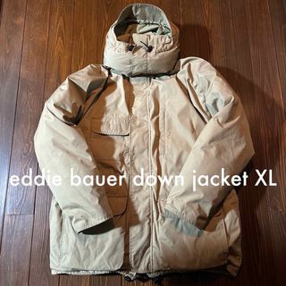 Eddie Bauer - eddie bauer エディーバウアー　ダウン　ベージュ　XL 黒タグ