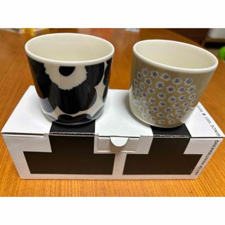 マリメッコ(marimekko)のmarimekkoマリメッコ☆プケッティ　ウニッコ　2個セット新品(グラス/カップ)