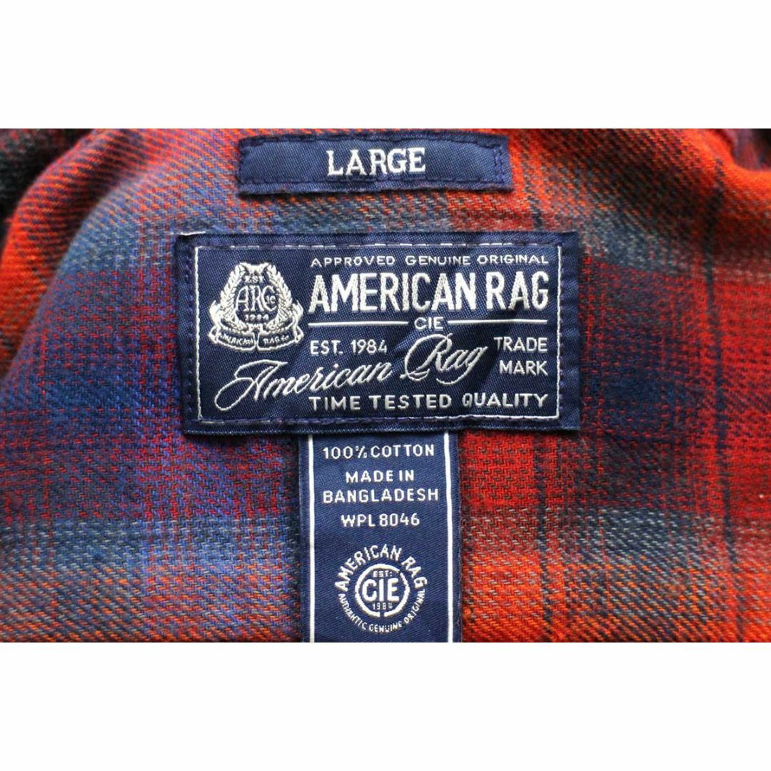AMERICAN RAG CIE(アメリカンラグシー)のAMERICAN RAG CIE アメリカンラグシー オンブレチェック コットン ライトネルシャツ L★02 シャドーチェック メンズのトップス(シャツ)の商品写真