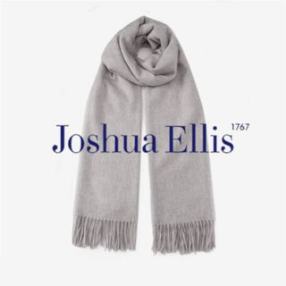 ジョシュアエリス(Joshua Ellis)の未使用 Joshua Ellis カシミヤ100% 大判ストール グレー 無地(ストール/パシュミナ)