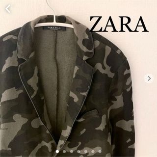 ザラ(ZARA)のZARA MAN テラードジャケット　迷彩柄　ザラ　Mサイズ(テーラードジャケット)