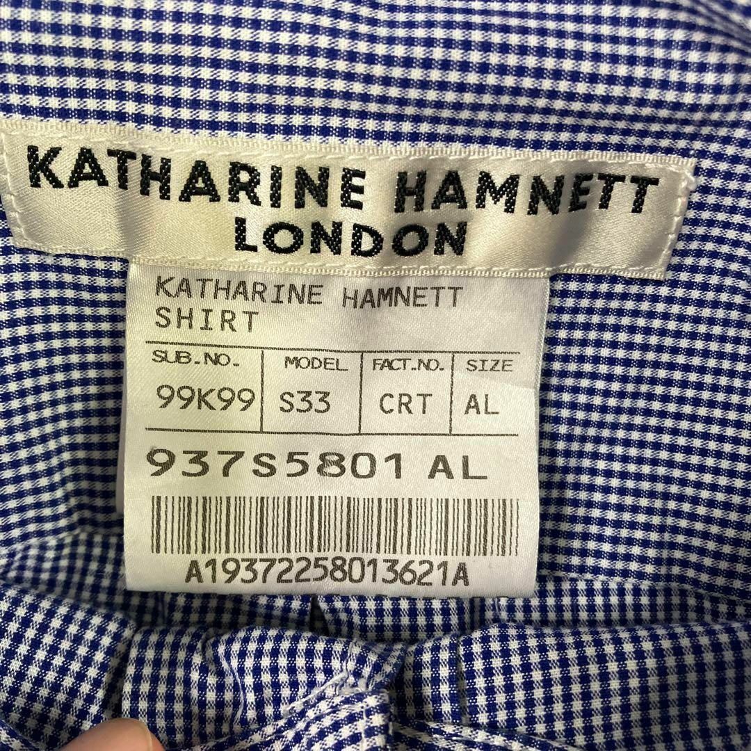 キャサリンハムネット　シャツ　ギンガムチェック　古着 メンズのトップス(シャツ)の商品写真