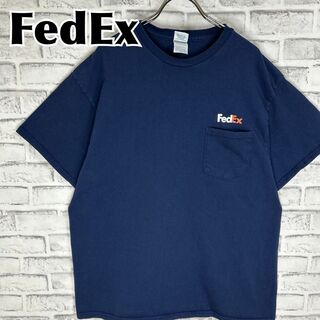 デルタ(DELTA)のFedEx フェデックス ワンポイント 胸ポケット付き Tシャツ 半袖 輸入品(Tシャツ/カットソー(半袖/袖なし))