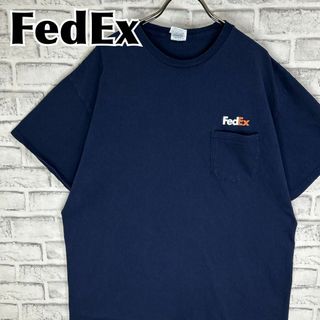 デルタ(DELTA)のFedEx フェデックス ワンポイント 胸ポケット付き Tシャツ 半袖 輸入品(Tシャツ/カットソー(半袖/袖なし))