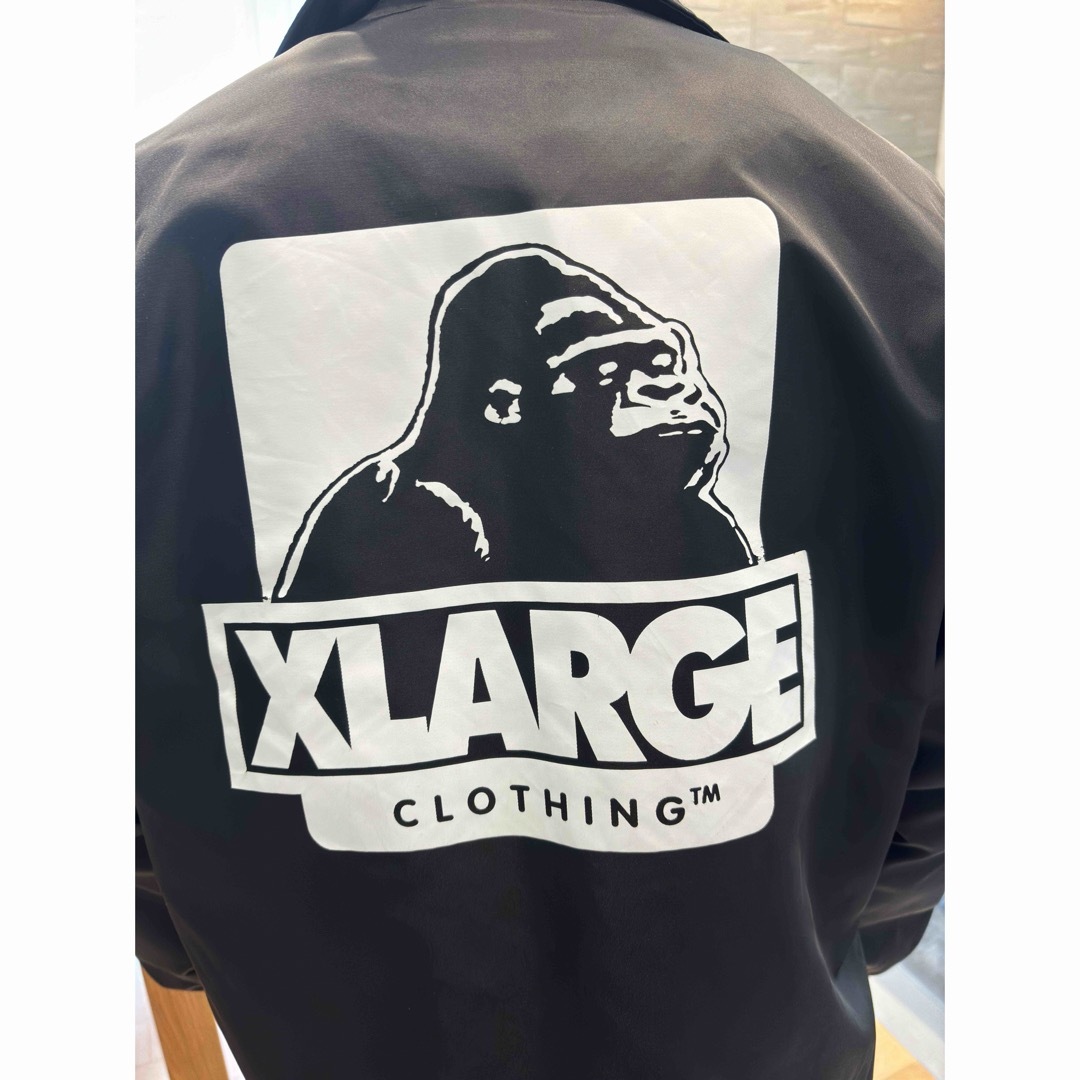 XLARGE(エクストララージ)のエクストララージ/XLARGE ブラックナイロンジャケット メンズのジャケット/アウター(ナイロンジャケット)の商品写真