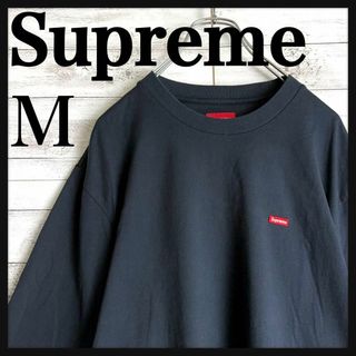 supreme正規品　カーキカラー　カットソー　ロンＴ　美品柄デザイン無地