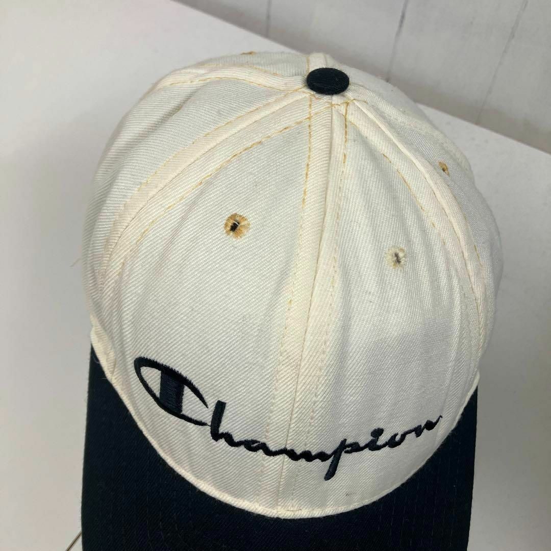 90s Champion スナップバック キャップ　古着　USA ツートン