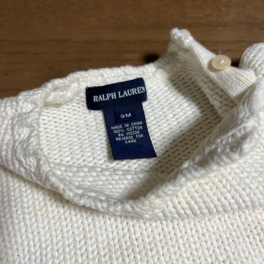 Ralph Lauren(ラルフローレン)の◼️ラルフローレン　ベビーコットンセーター キッズ/ベビー/マタニティのキッズ服女の子用(90cm~)(ニット)の商品写真