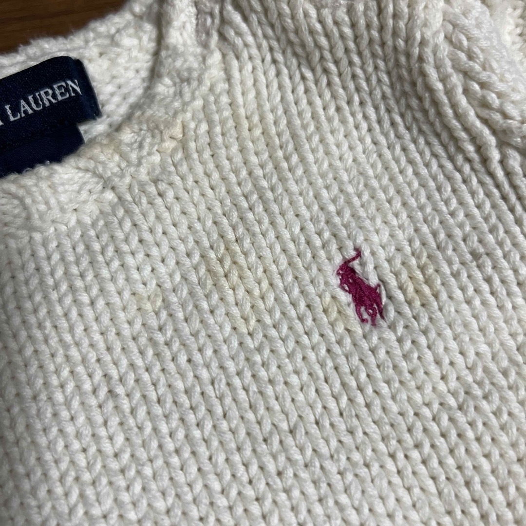 Ralph Lauren(ラルフローレン)の◼️ラルフローレン　ベビーコットンセーター キッズ/ベビー/マタニティのキッズ服女の子用(90cm~)(ニット)の商品写真