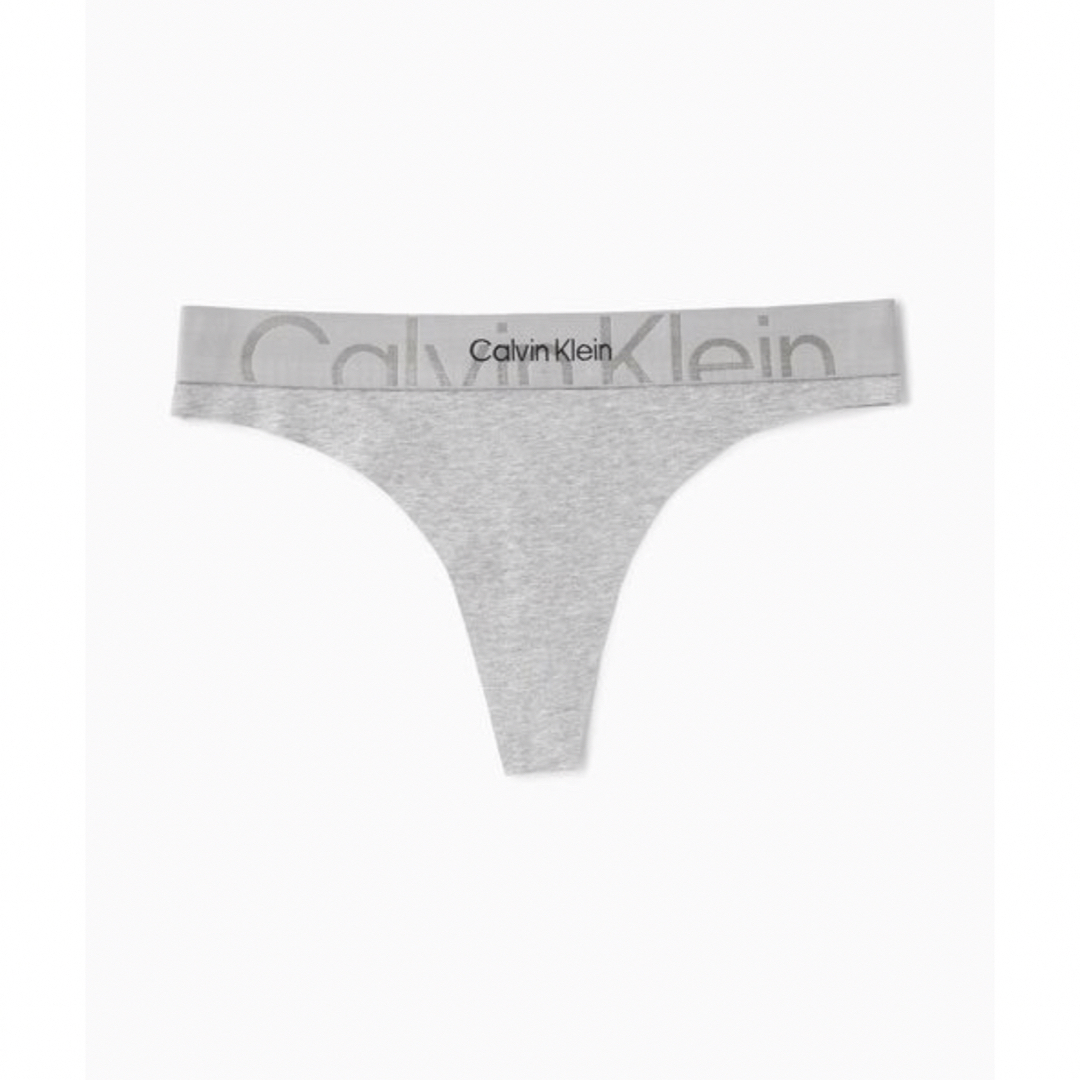 Calvin Klein(カルバンクライン)のカルバンクラインロゴバンド Tバック ショーツ　グレー　4400→1980 レディースの下着/アンダーウェア(ショーツ)の商品写真