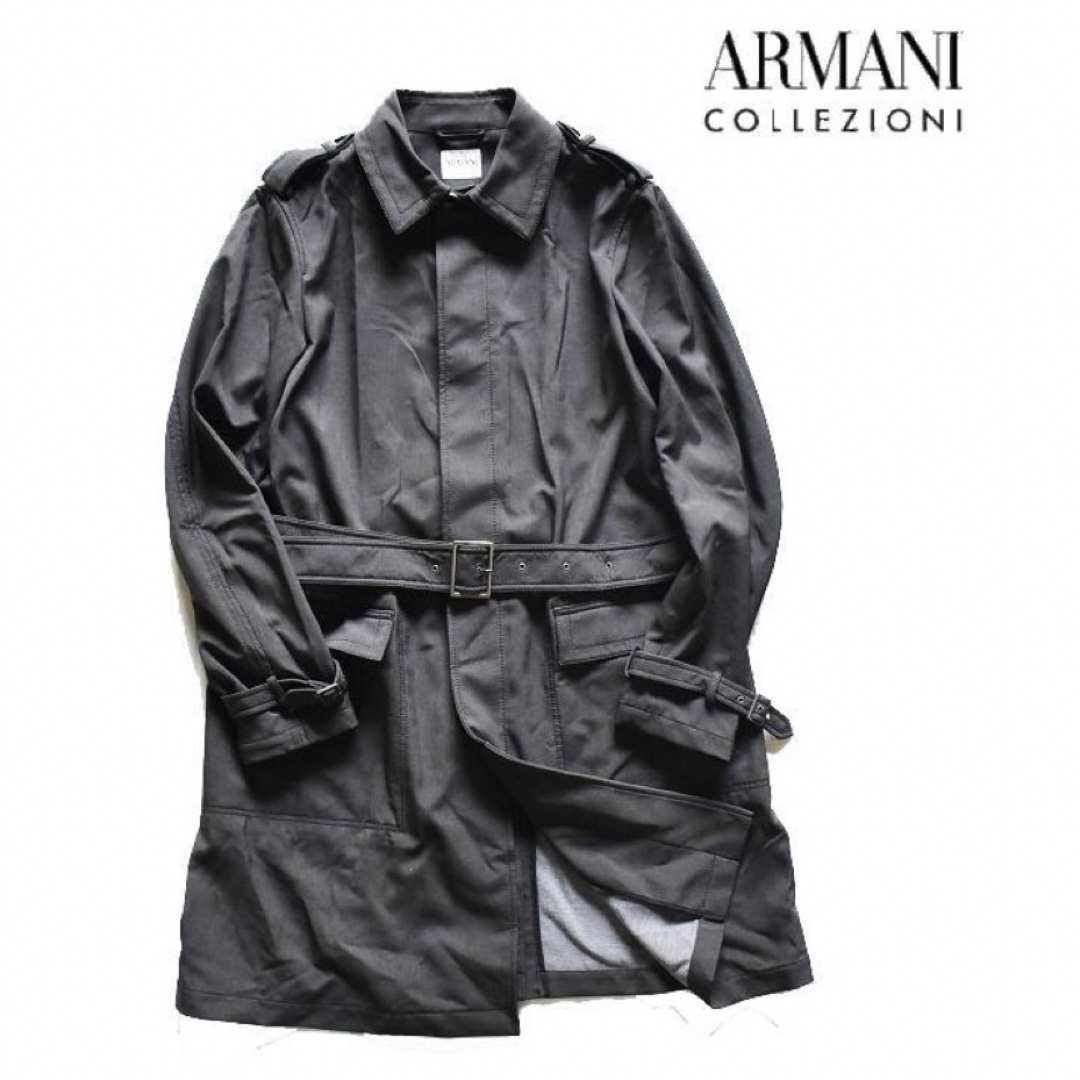 ARMANI COLLEZIONI(アルマーニ コレツィオーニ)の【美シルエット】ARMANI COLLEZIONI 撥水加工トレンチコート 50 メンズのジャケット/アウター(トレンチコート)の商品写真