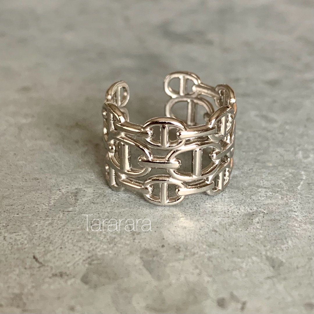 ●stainless IIIアンカーRing S●金属アレルギー対応 レディースのアクセサリー(リング(指輪))の商品写真